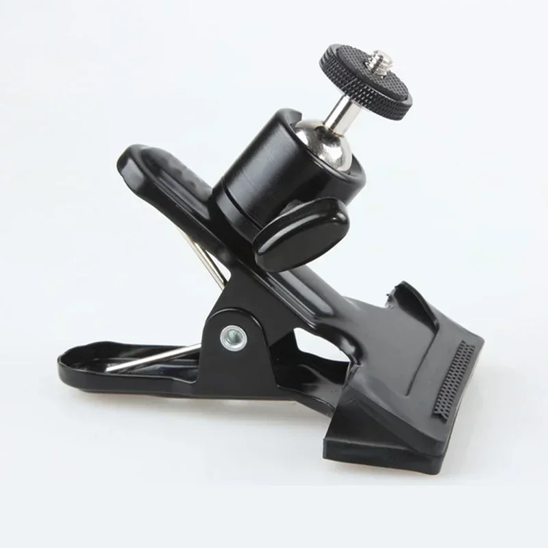 Strong Clamp Flash Bracket Ball Head Clip Tripod Mount for GoPro Camera 360 Degree Arbitrary Angle Adjustment view 5