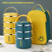 Portable Lunch Box Thermo Insulation Bento Thermos Containers Bento Bag Food Warmer for Kids Food Containers