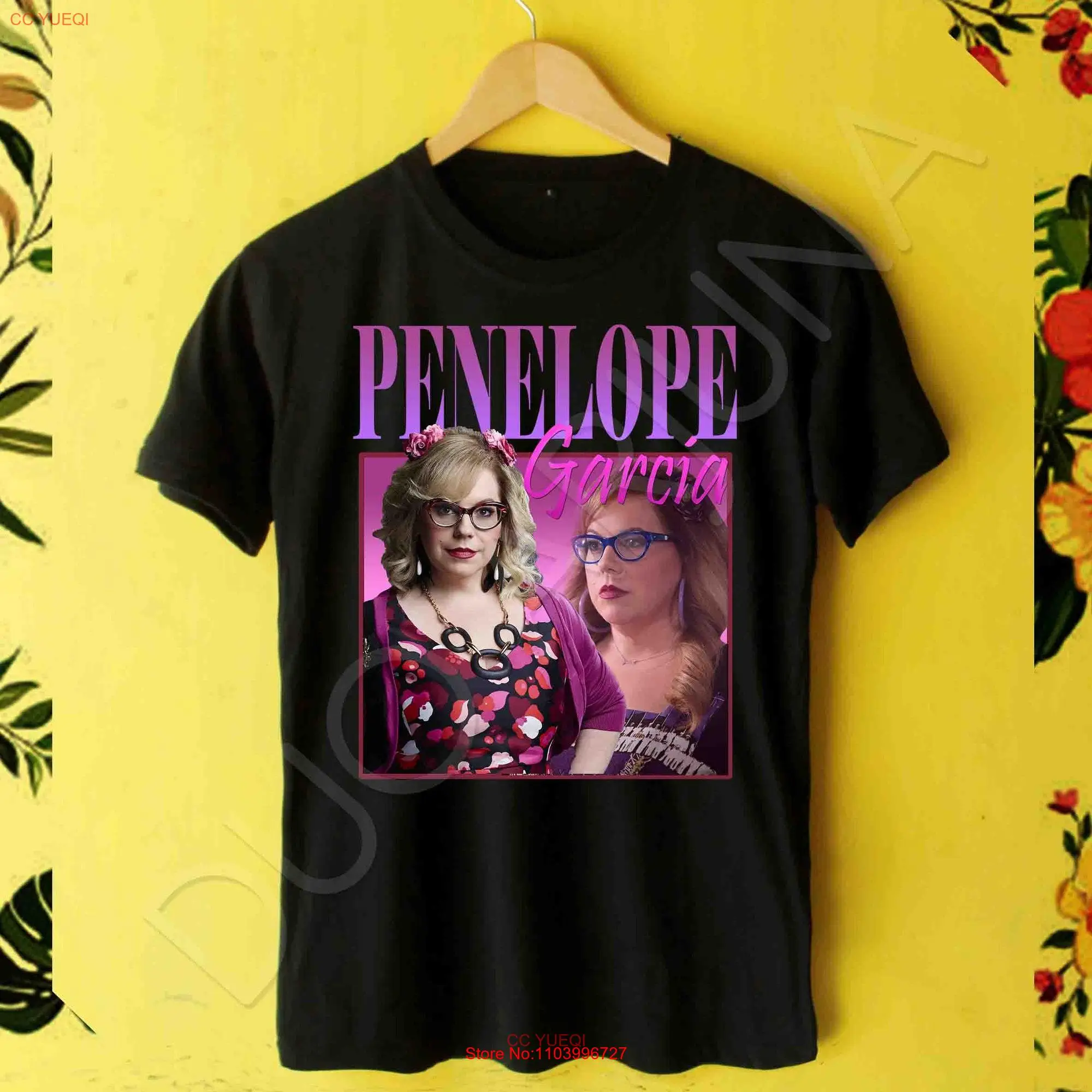 Penelope Garcia Criminal Minds TV Series 90s Homage Vintage Retro T Shirt Casual cotton long or short sleeves