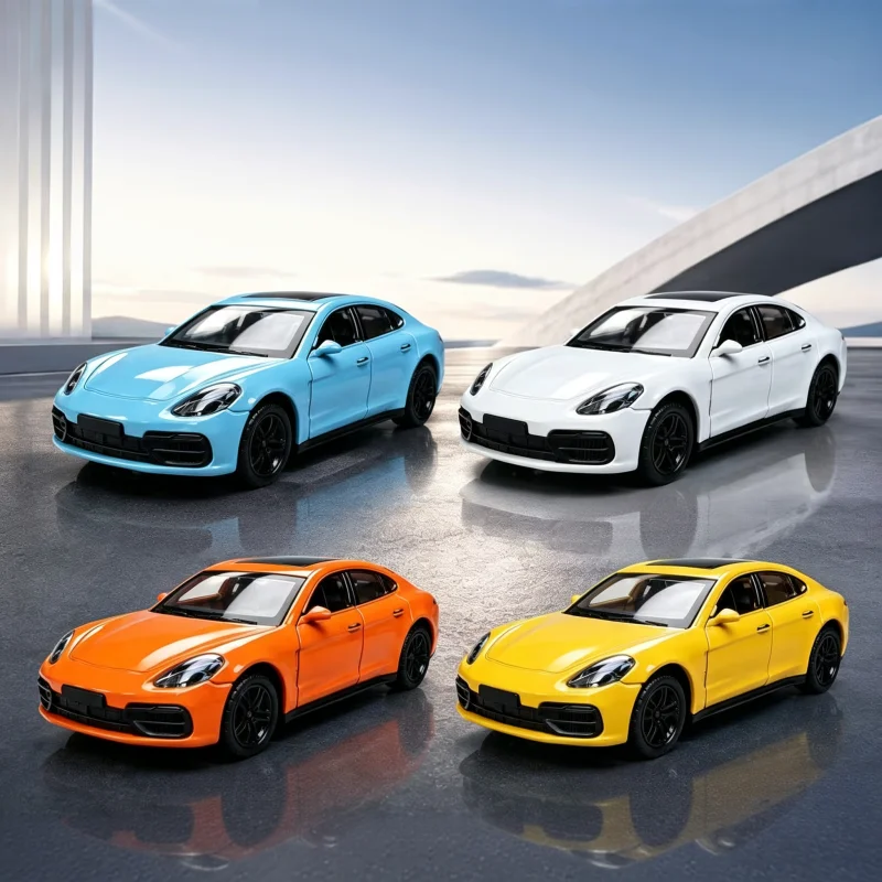 1:36 Luxury Car Alloy Car Model Set, Simulated Car Toy Car, Reaction Function, Can Open Door, Desktop Collectible Ornament, Gift