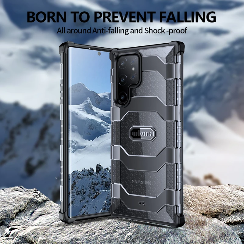 For Samsung Galaxy S22 Ultra Case Military Rugged Armor Case Shockproof Drop Protection Back Cover for Samsung Note 20 Ultra