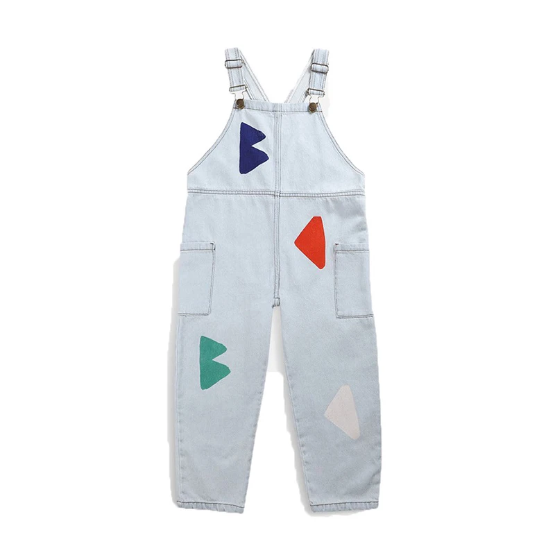 2024 New Spring Summer Boys Girls Pants Baby Fashion Casual Sports Trousers Children Clothes Overall Jeans