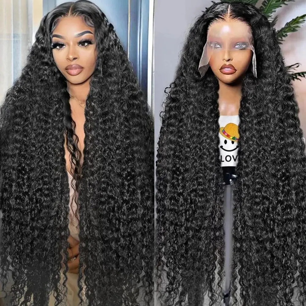 

16-36 Inch Loose Deep Wave 13x4 Hd Lace Frontal Human Hair Wig Curly Human Hair Wig Pre Plucked For Women