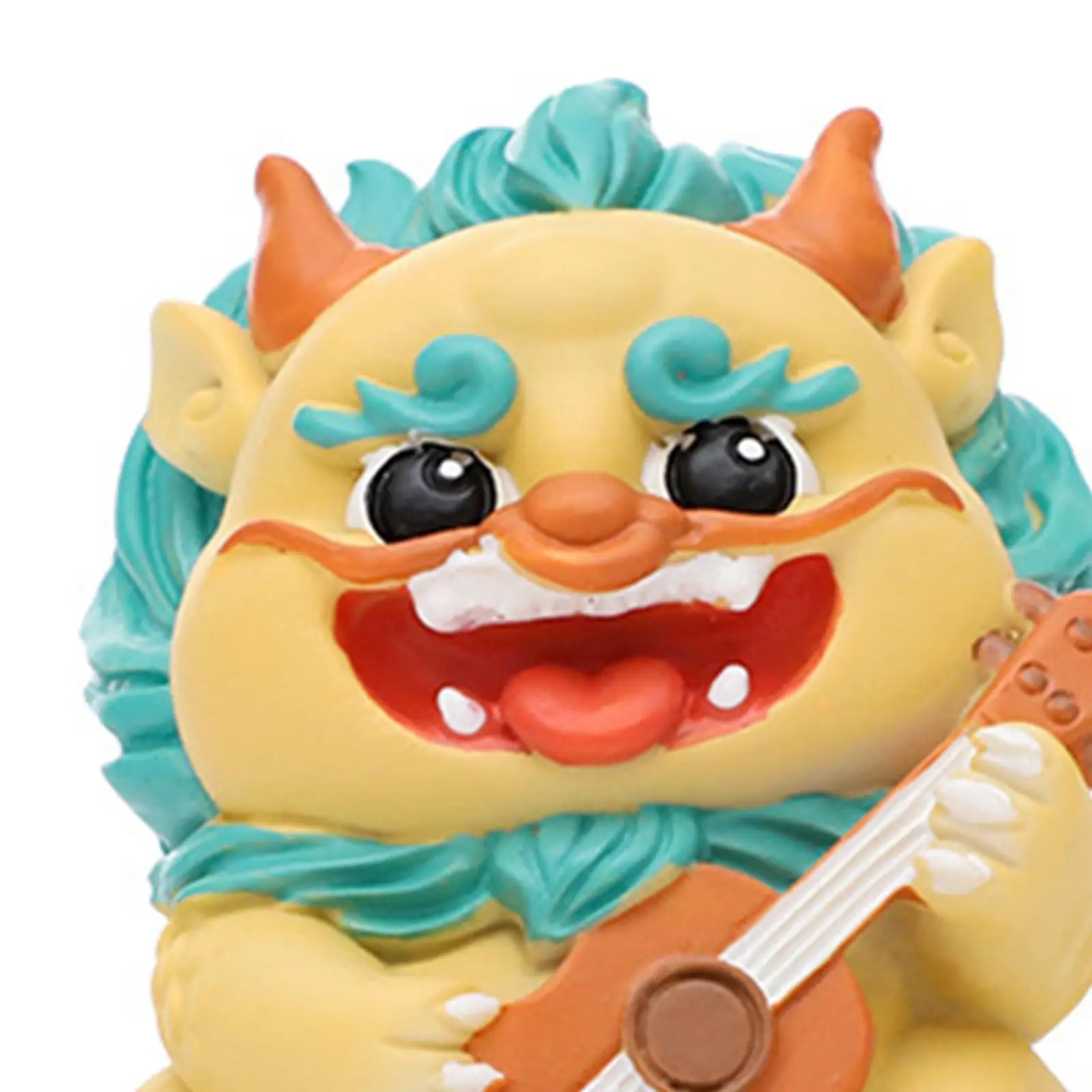 Mini Chinese New Year Dragon Figurine Adorable Decorative Handmade Resin Material Car Dashboard Ornament for Living Room