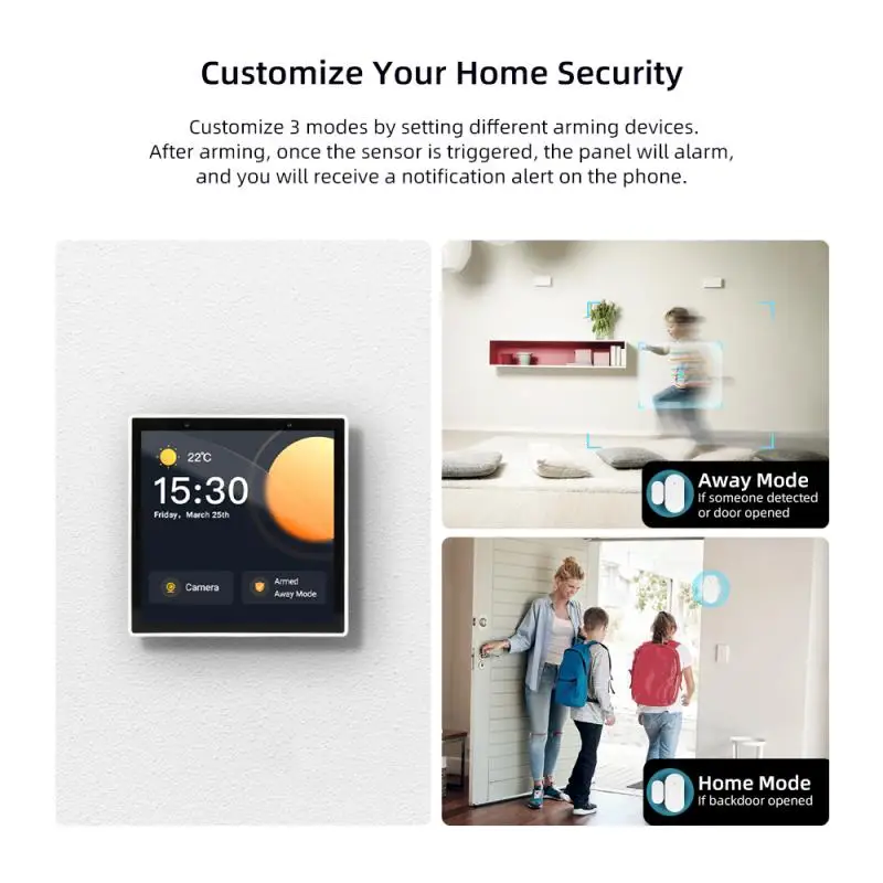 Ewelink CKPanel Pro Center Control Panel Smart Scene Wall Switch With Built-in Zigbee Visual Intercom Voice Smart Home Via Alexa