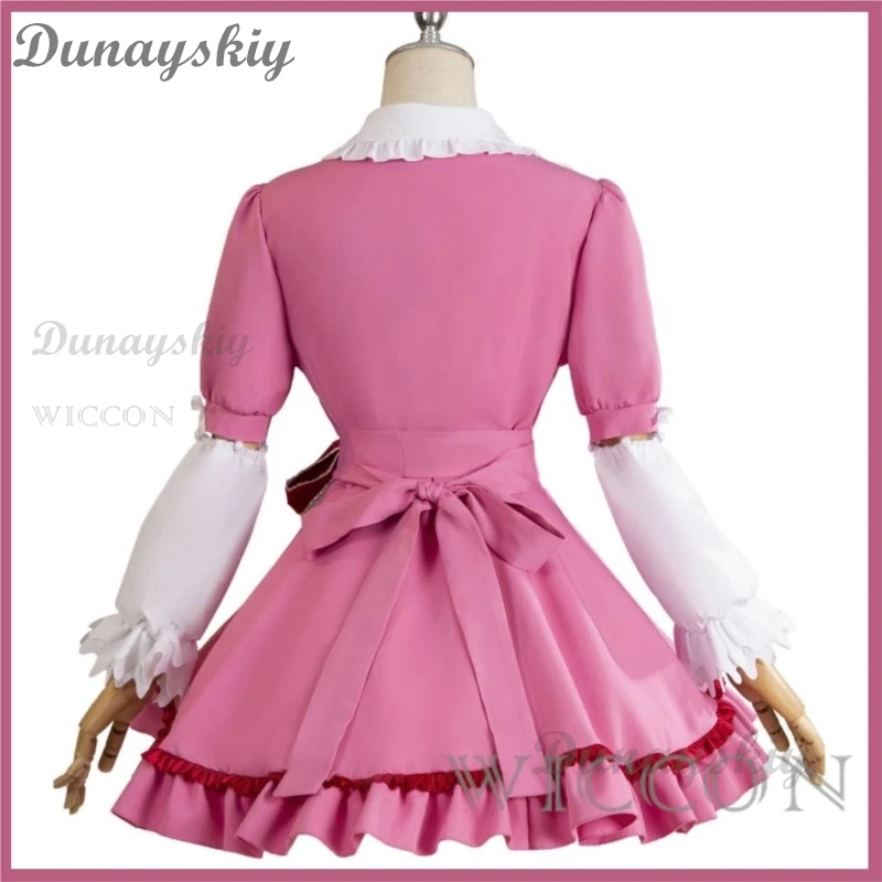 Anime Panty En Kous Met Garterbelt Kous Anarchie Cosplay Kostuum Pruik Roze Lolita Jurk Vrouw Sexy Kawaii Halloween Pak