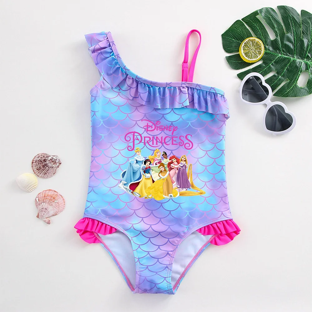 Sneeuwwitte Prinses Meisjes Badpak Zeemeermin Vis Schaal Eendelige Badpakken Kinderjurken Badkleding Strandpak Kids Dragen