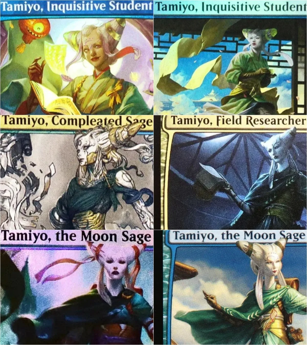 

Tamiyo, Inquisitive Student /Tamiyo, the Moon Sage Magical Proxy Cards Game Quality Proxy Board Playing Game Trading Cards Proxy