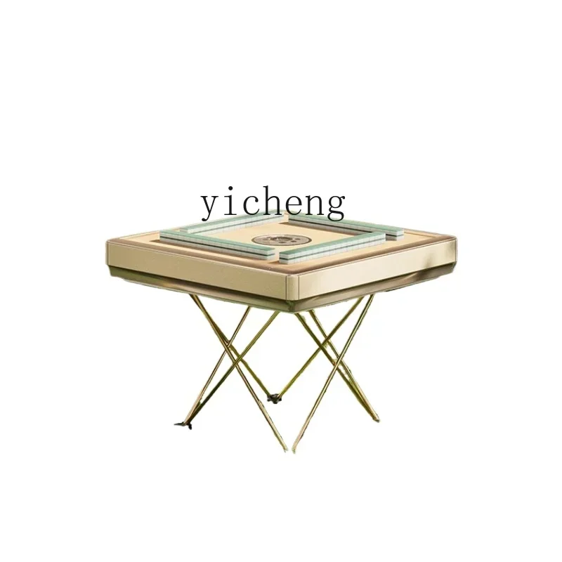 

TQH camping small mini outdoor portable automatic mahjong machine dining table dual-purpose electric table