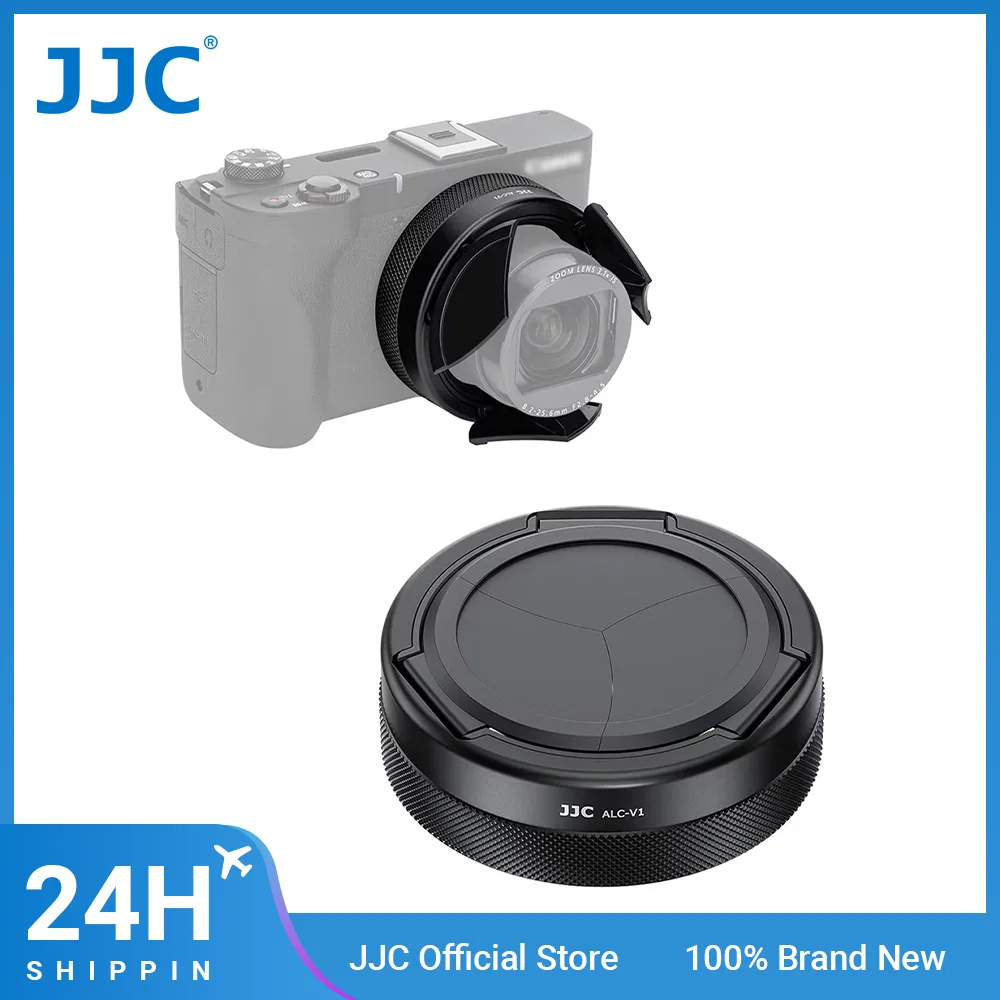 

JJC Auto Lens Cap Cover for Canon PowerShot V1 Vlog Camera Rotation for Open Close Anti-Scratch Anti-Lost Dust-Proof Lens Cap