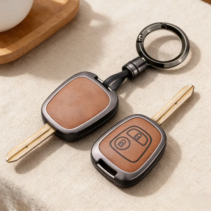 Retro Zinc Alloy For Citroen C1 C2 C3 C4 Picasso Xsara Picasso Peugeot 206 306 107 207 307 407 Partner Car Key Case Cover Fob