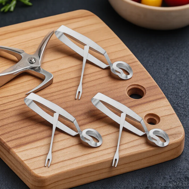 

Escargot Eating Tongs Snail Cutlery Pliers for Escargots Tools Silver Stainless Steel
