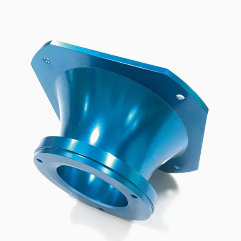 

OEM Precision Custom CNC Machined Metallic Processing Aluminum Alloy Customized Color Perforated Trumpet-shaped Flange Component