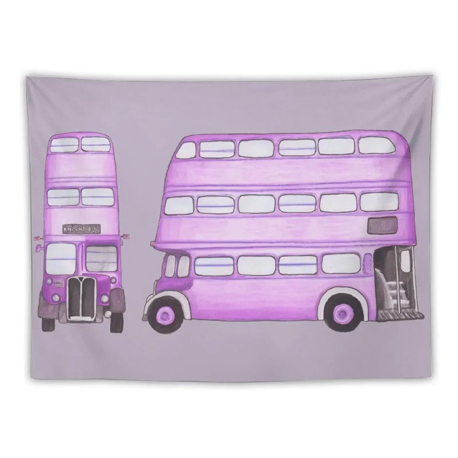 Big Purple Bus Tapestry Decoration Bedroom Room Ornaments Tapestry