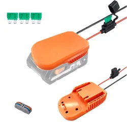 Power Wheels Adapter for Ridgid AEG 18V Hyper Li-Ion Battery DIY Dock Power Connector Battery Converter Rigid 12 Gauge Robotics
