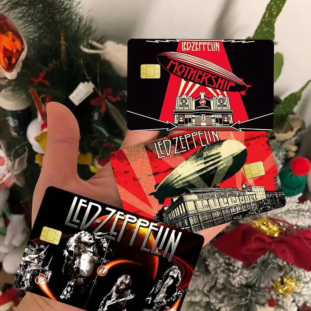 Adesivos para Cartão de Crédito da Banda de Rock Britânica Led Zeppelin, Sem Resíduo Adesivo, À Prova D'água, para Cartão de Crédito e Cartão de Acesso ao Metrô