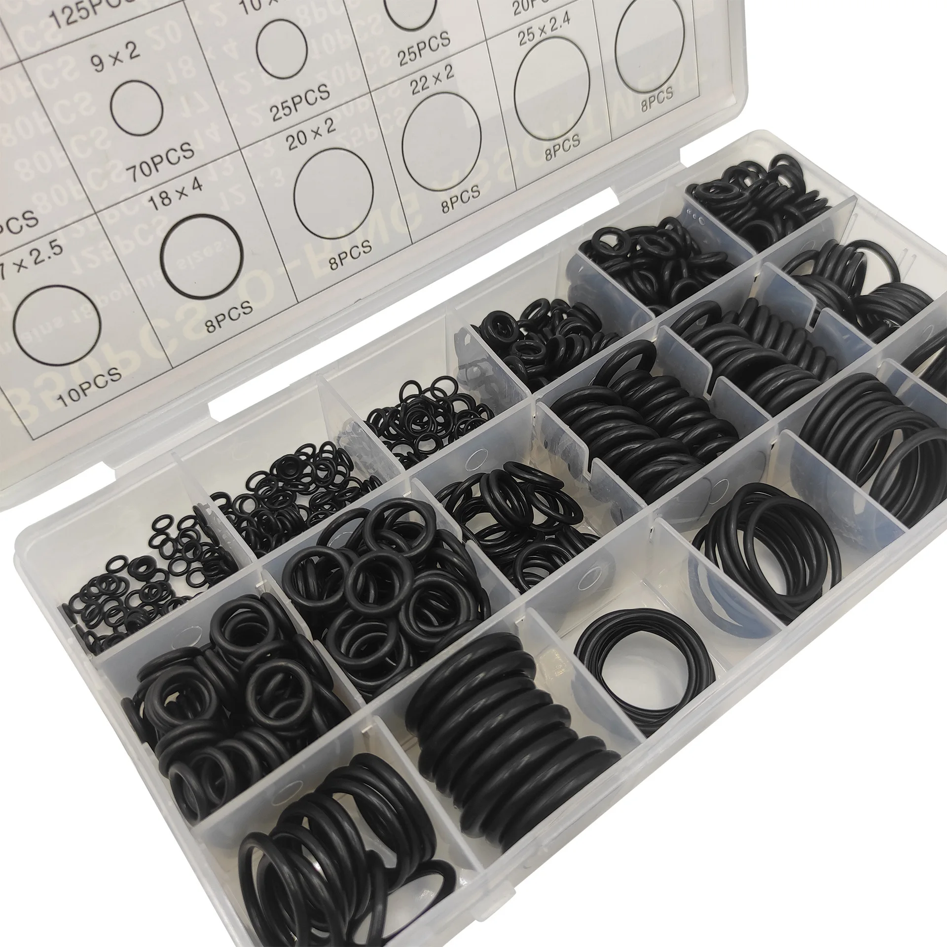 

Набор уплотнительных колец (850 шт.), черные кожаные кольца, уплотнительные кольца, набор уплотнительных колец, устойчивых к высоким температурам и давлению.