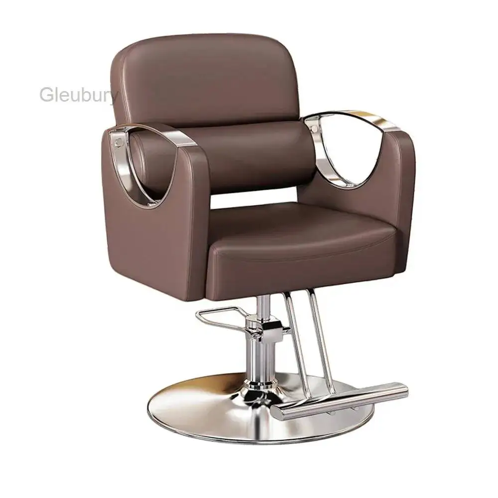 Barber Chair Vintage Luxury Retro Classic Men Simple Upmarket Chaise Coiffure Comfort Modern Woonkamerstoelen Salon Furniture