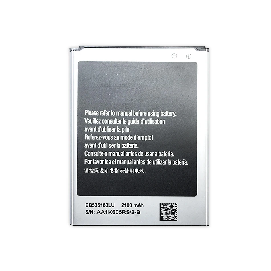 EB535163LU 2100Mah Battery For Samsung Galaxy Grand DUOS GT-I9082 G9082 I9080 I879 I9118 I9060 I9082 Batteries