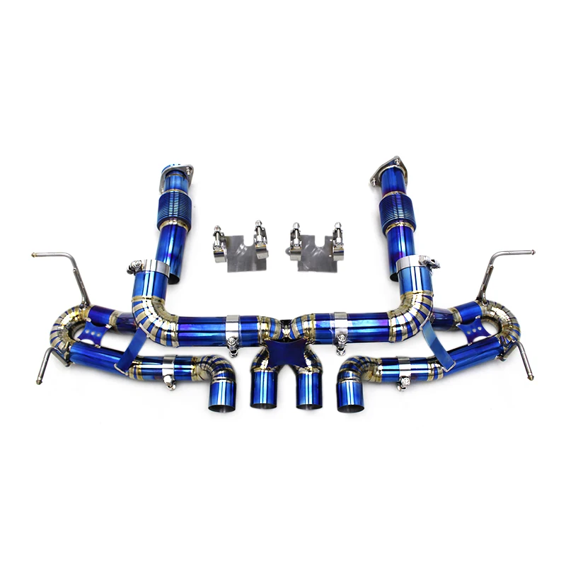 

Auto Parts C8 Z06 Straight Exhaust For Chevrolet Corvette C8 Z06 2019-2025 Titanium Muffler Catback Car Exhaust Pipe