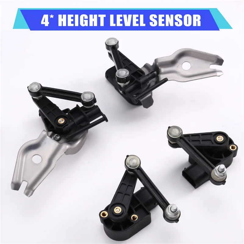 높이 레벨 센서 4Pcs 세트 전면 후면 RH/LH For Porsche Cayenne 2003-2010 95534107621 95534107521 95533107721
