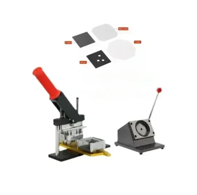 

2 Inch Square Fridge Magnet Maker Machine 50*50mm Manual Grade New Condition