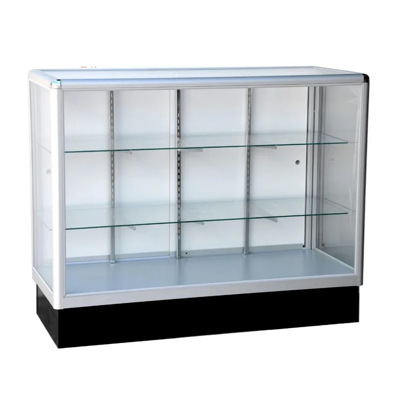 Imagem -04 - Custom Metal Display Stand para Contador Vitrine de Vidro Atacado