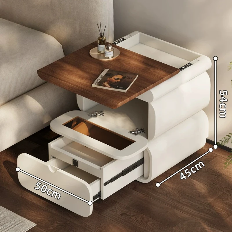 Bauhaus Drawer Nightstands Frames Set Master Bedroom Design Bedside Tables Luxury Shelf Mesita Noche Mid Century Furniture