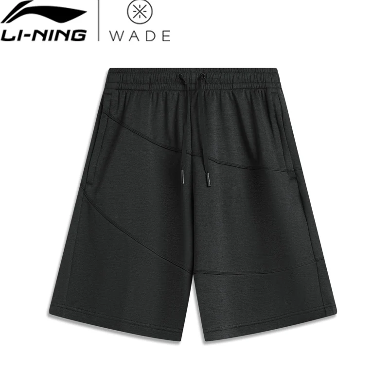 

Li-Ning Men Wade Knit Sports Shorts 100%Polyester Regular Fit Comfortable Zipper Pocket LiNing Leisure Stylish Sweatpant AKYV141