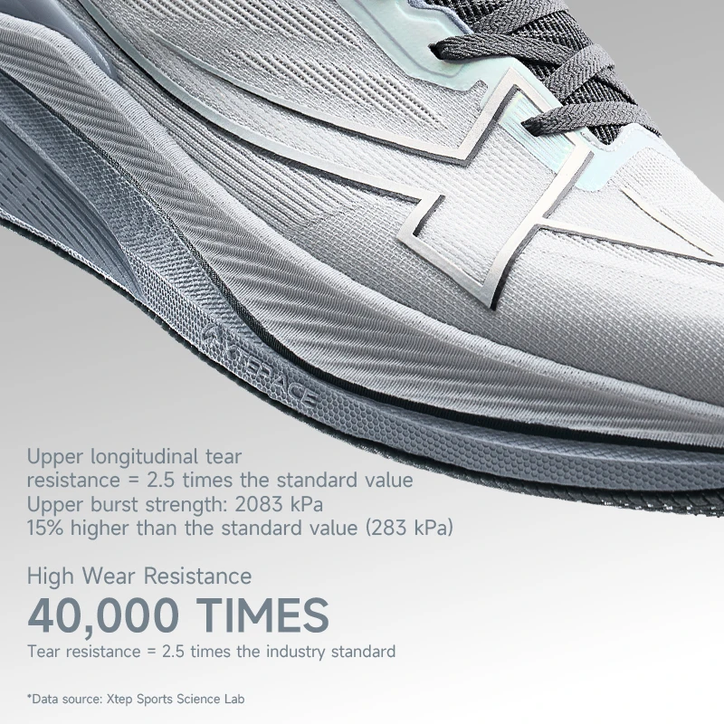 Xtep Zapatillas para correr para hombre 2000 km 3.0 2025 Primavera Zapatillas ligeras acolchadas resistentes al desgaste para entrenamiento y jogging 875119110032