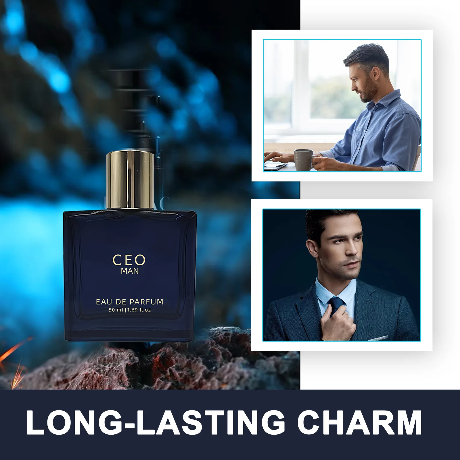 Luxury Charming CEO Perfume Spray,Men Eau De Parfum Mist,Floral Fruity Women Date Scent,Vanilla/Sandalwood/Lemon/Amber Fragrance_voghion.com