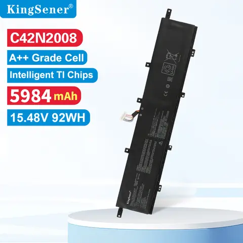 ASUS ZenBook Pro Duo 15 OLED UX582 UX582LR 시리즈 XS74T UX582LR-H2002TS H2003R LR-XS74T 용 KingSener C42N2008 노트북 배터리