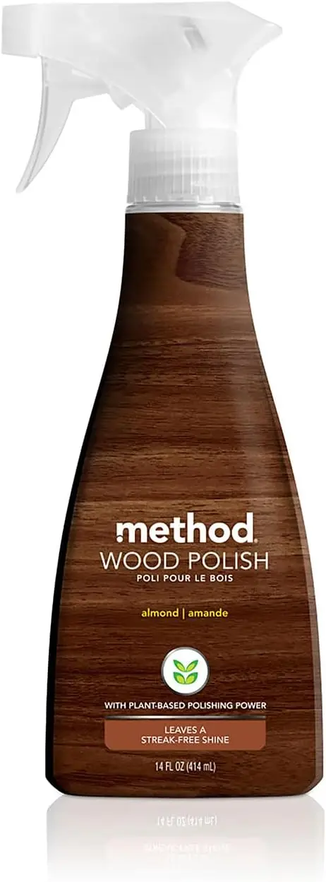 

Wood Polish, Almond Scent, 14 oz Spray for Furniture & Cabinets