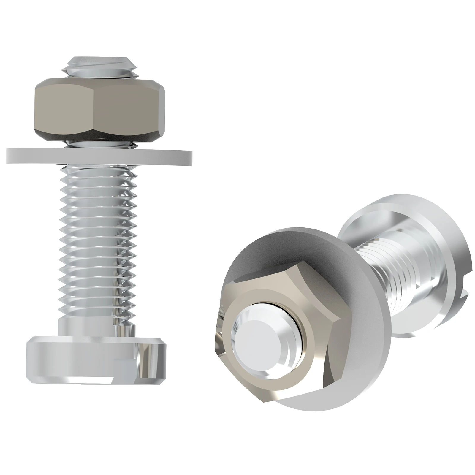 M2.5 Screws 2.95inch Bolt Nut  Washers Turntable Phonograph Screws Headshell Cartridge Stylus Mounting Vinyl LP Record Player