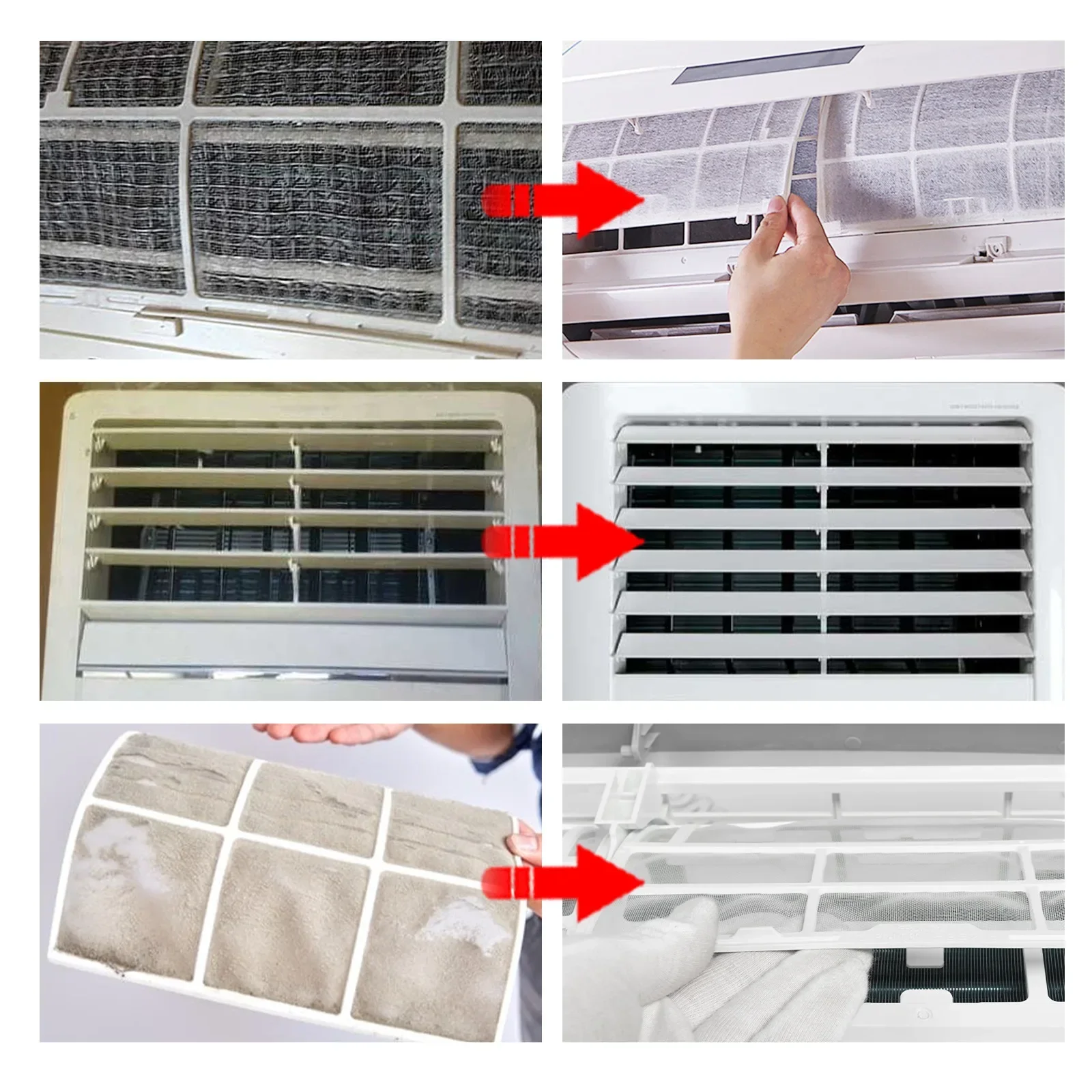 Air Conditioner Cleaner Deep Cleaning Radiators Fan Blade Remover Stain Deodorizer Smell Multipurpose Foam Cleaner Sprayer