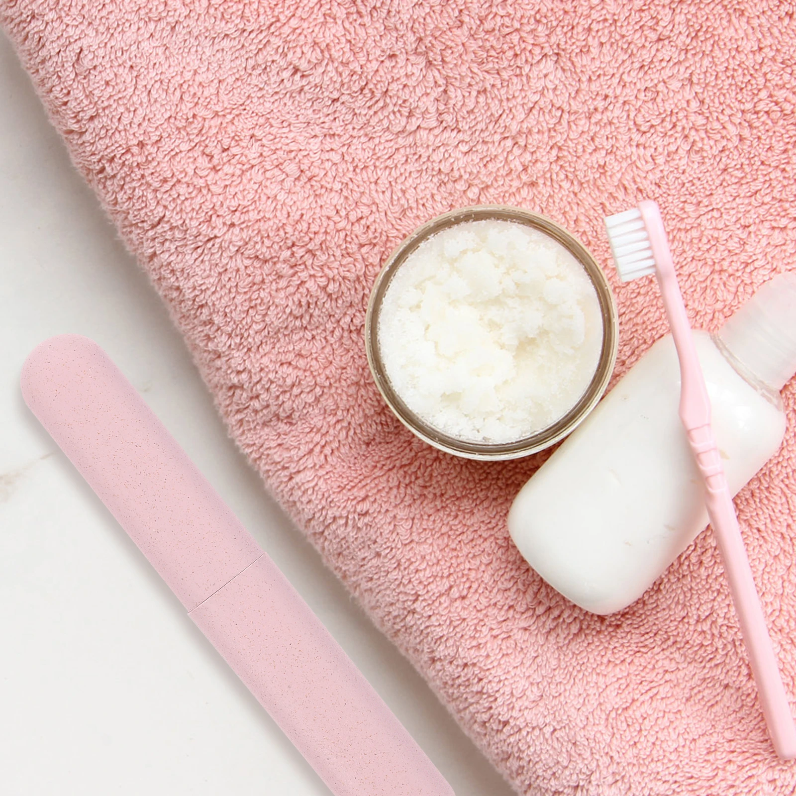 

4 шт., дорожный чехол для зубной щетки, держатель в полоску, складная коробка, портативное хранилище, предотвращает деформацию щетки, легкий, маленький размер, легкий