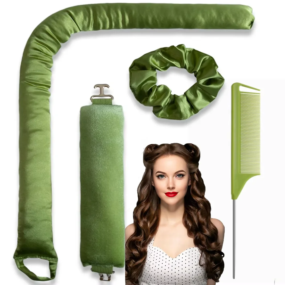 

NEW Heatless Hair Curlers Curling Rod Headband No Heat Hair Rollers Lazy Curls Hook Sleeping Soft Flexi Rods Hair Styling Tool