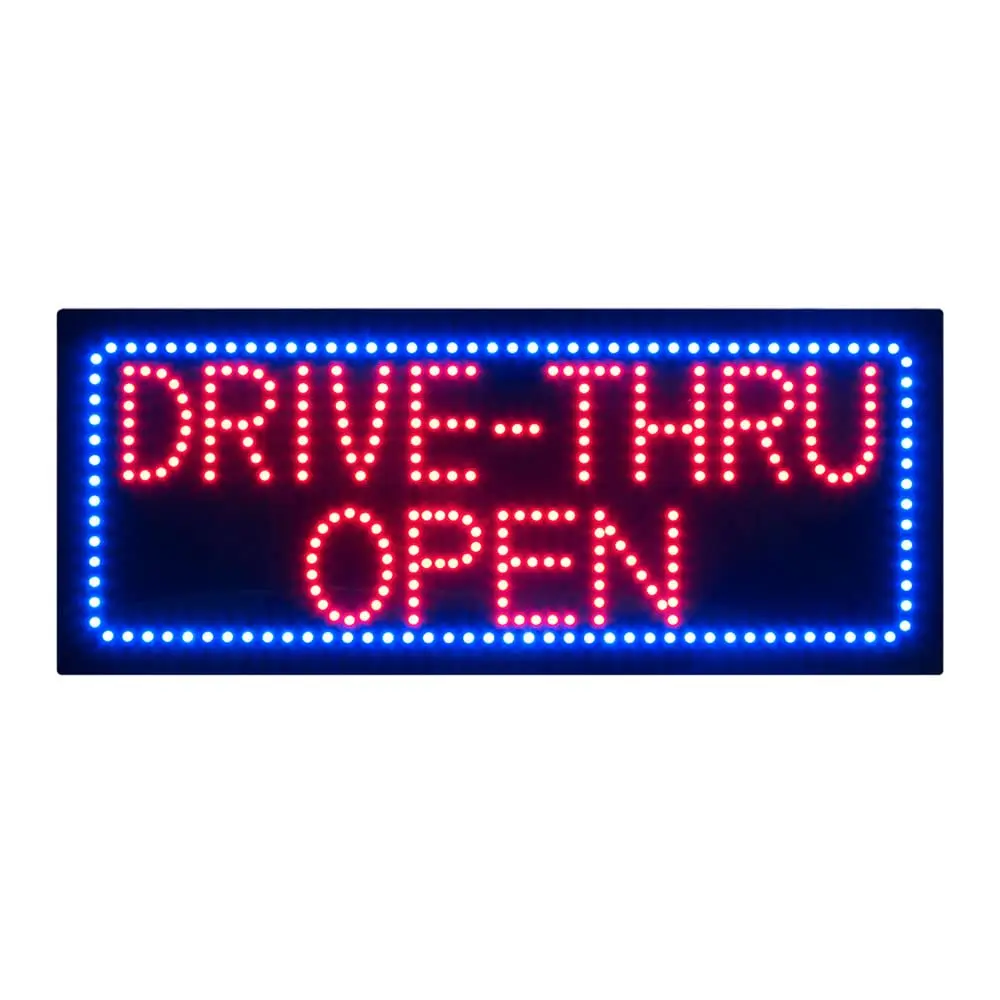 LED Drive Thru Sign for Business, Super Bright Hanging Advertising Board