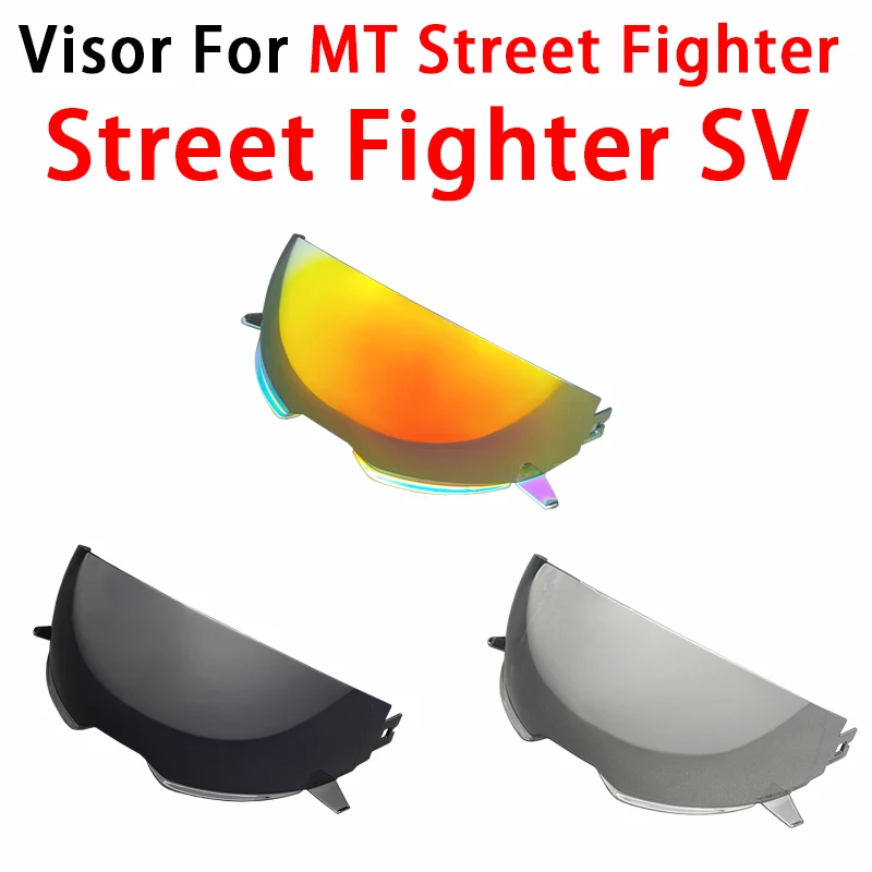 Street Fighter Visor for MT Street Fighter SV Helmet face Sheild High toughness High strength Sunshield Lens Shield Glasses