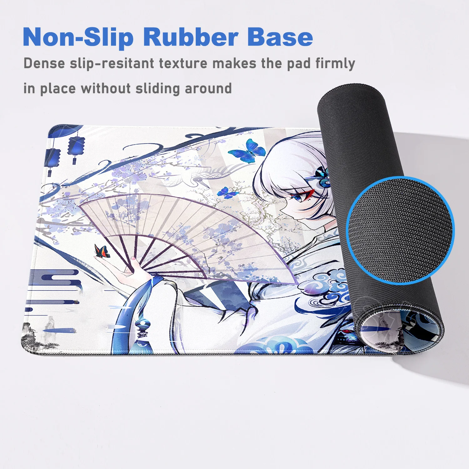 Neue Ankunft Genshin Impact Kamisato Ayaka Mauspad Anime Mädchen Tastatur Teppich PC Gaming Zubehör Mousepad Laptop Geschwindigkeit Schreibtisch Matte