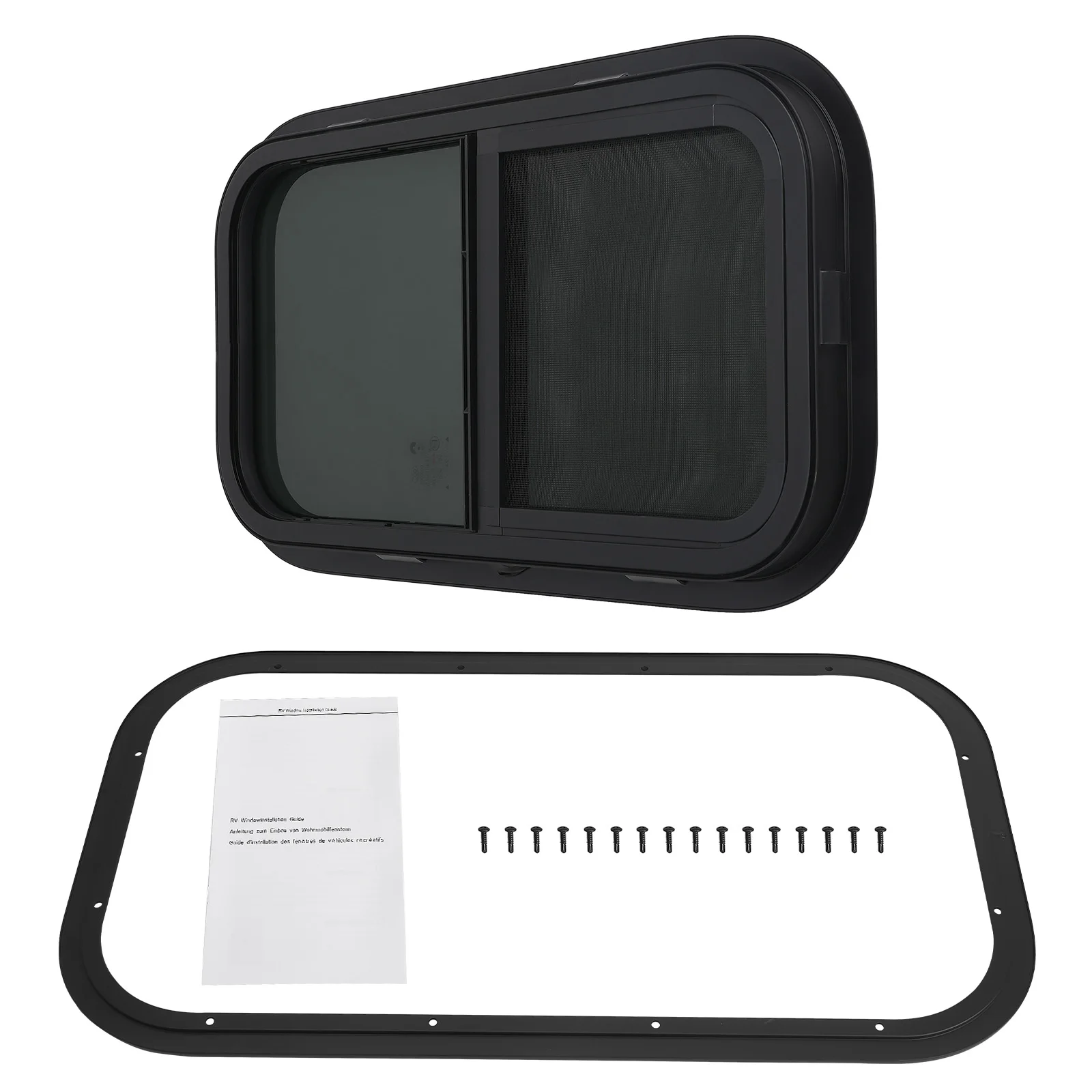Vertical Slider for RV Window Cargo Trailer for Trim Rings and Screws Set