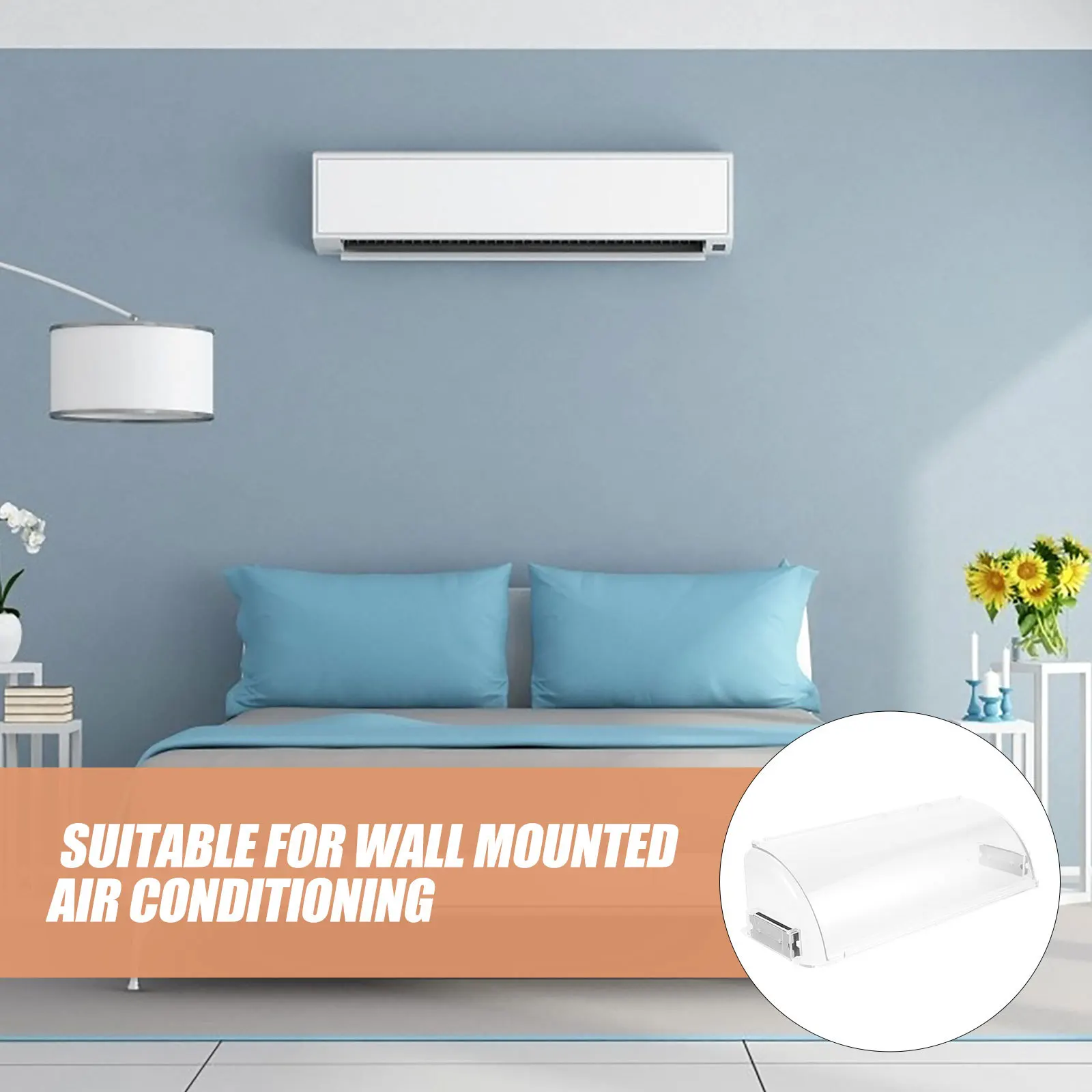 

2Pcs Adjustable Air Conditioning Windshield Air Vent Deflector Anti-Direct Blowing for Household Wall Supply