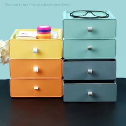 Desktop storage box office student ins drawer-style multi-layer large file stationery desk storage two batches