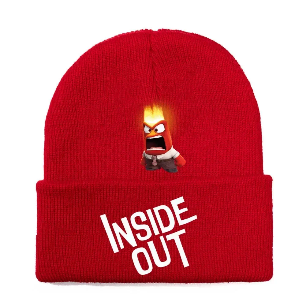 Inside Out Knit Cap Light Color Unisex Simple Knit Cap for Anime Fans