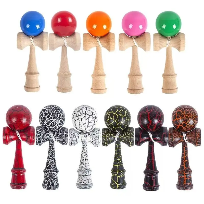 Houten Zwaard Bal Speelgoed Vaardigheden Beker Traditionele Kendama Hand Oog Coördinatie Toss en Catch Games Sport Voor Volwassenen Tieners Jongens
