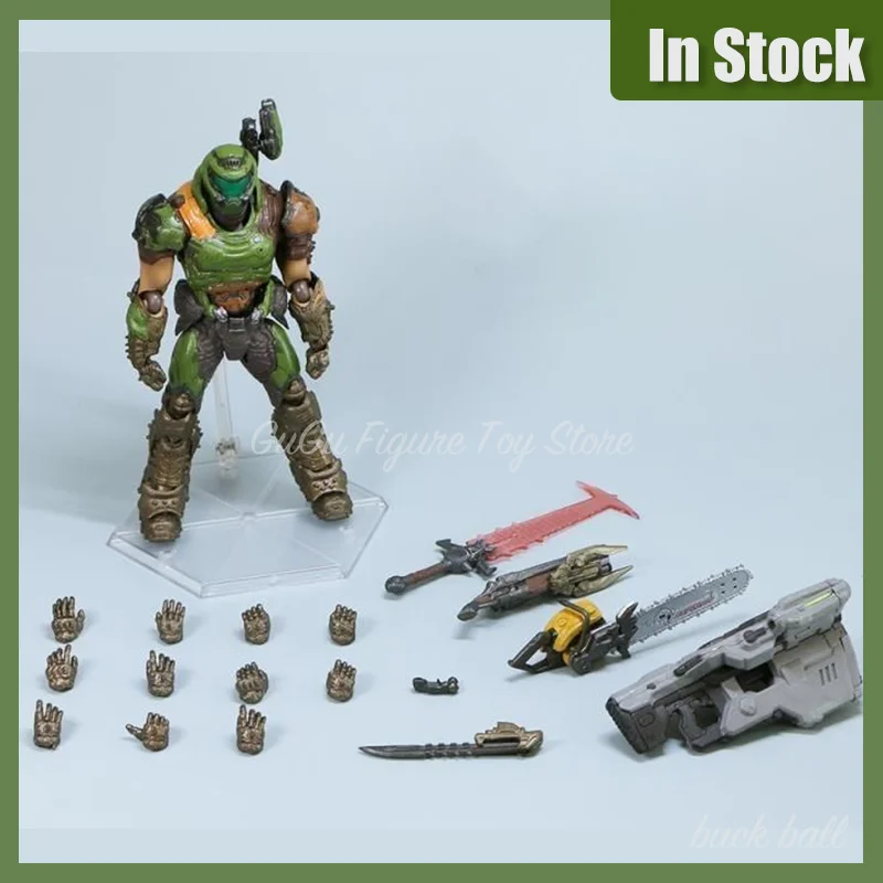 17cm Figma Sp-140 Doom Slayer Eternal Action Figure Collection Model Statue Anime Changeable Assembly Movable Ornament Toy Gift