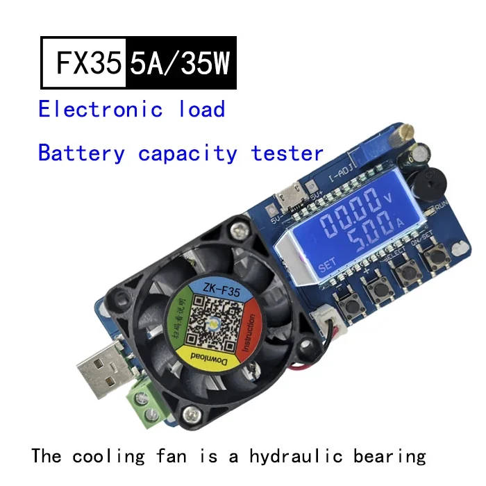 

4A/5A Electronic Load Current Voltage Power Tester USB Protection LCD Display Adjustable Resistance Unloader For arduino