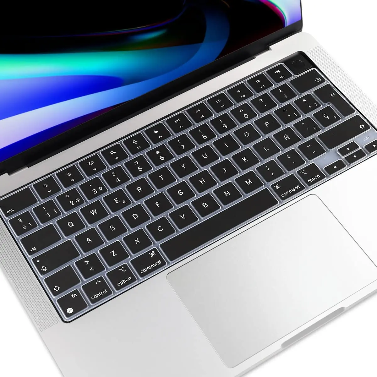 

Spanish Spain language Keyboard Cover for for MacBook Pro 14 inch 2021 A2442 M1 Pro/Max & MacBook Pro 16 inch A2445 EU version