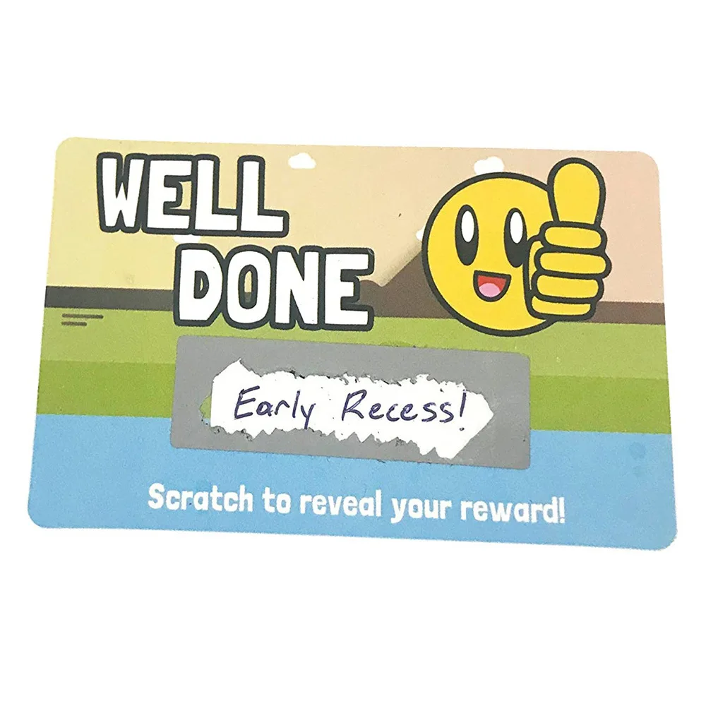 100 قطعة/الحزمة ملصقات مستطيلة للخدش، 1.9 × 0.6 بوصة #3