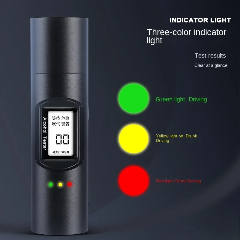 Stable Professional Digital Breath Alcohol Tester Breathalyzer With LCD Dispaly00 Gas Detector